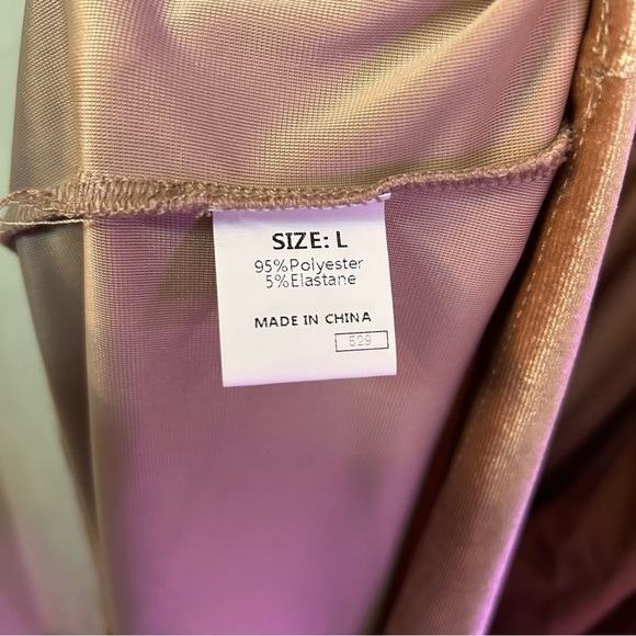 Elegant Brown V-Neck Dress Sadie Grace Renaissance dress velvet new nwt L large - Picture 7 of 7